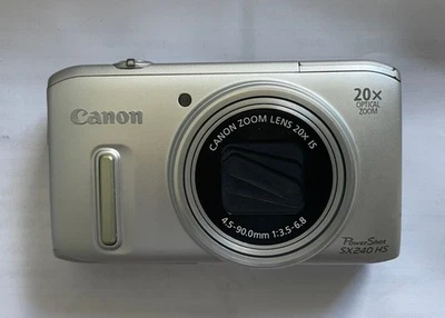 Canon PowerShot SX240 HS 12,1 MP Digitalkamera - Silber - DEFEKT - Bild 1 von 2