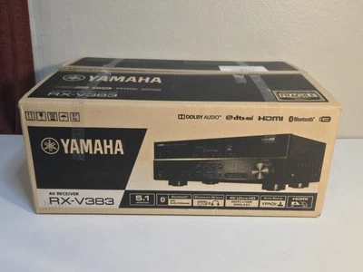 Yamaha RX-V383 5.1 Channel 4K Ultra HD AV Bluetooth Home Theater Stereo Receiver - Image 1 of 4