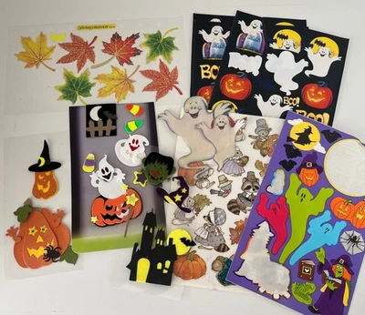 Lot Of Retired Used Halloween Scrapbook Stickers, American Greetings - Image 1 of 4