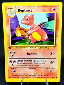 Pokemon Card French 1st Edition Reptincel Charmeleon (24/102) Uncommon Base Set - Picture 1 of 3