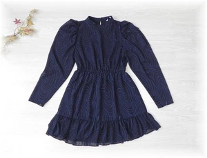 Zara * hübsches Chiffon Kleid Blusenkleid mit Puffärmel * Gr. 38 (L) - Bild 1 von 9