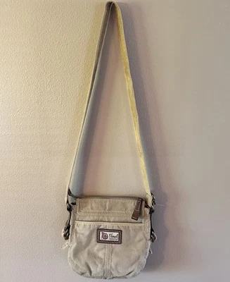 Fossil Moderno Vintage Top Cremallera Caqui Bolso Cartera Hobo Boho Bolsillos Delanteros y Traseros Foto 1 de 4
