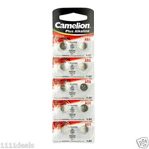 10 Pk Camelion AG6 LR920 371 370 D371 D370 LR920 Alkaline Button Cell Battery - Picture 1 of 2