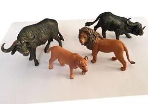 Wild Life Spielzeug Set Löwin Löwin Büffel Weihnachten Weihnachten Neujahr Geschenk für Kinder 3+ - Bild 1 von 7