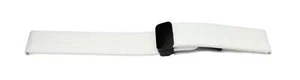 System-S Bracelet 20 MM Silicone With Flip Folding Closure for Smart Watch White - Afbeelding 1 van 4