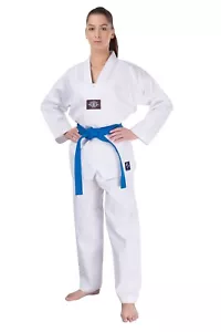 PX CHALLENGE TAEKWONDO DOBOK BIAŁY. W 80-200cm. Garnitur TKD, 7,5oz. Top cena - Zdjęcie 1 z 2