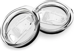 20Oz Skinny Tumbler Lids 2 Pack,Spill Proof Splash Resistant Silicone Sliding C - Picture 1 of 7