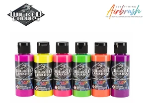 Createx Wicked Colors | Fluoreszierend | Vollsortiment (60ml Flasche) - Bild 1 von 24
