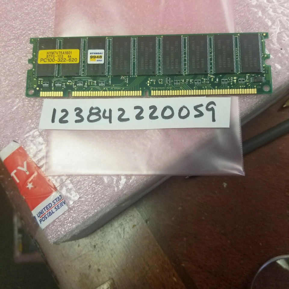 128MB SDRAM SDR SYCH 100MHZ CL2 168PIN ECC NON-REG DUAL RANK 2RX8  8X8 - Image 1 of 1