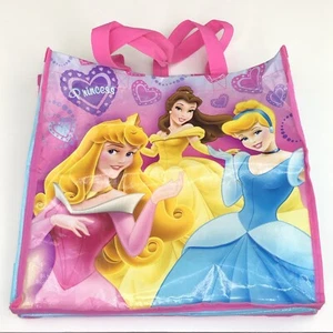 Disney Princess Reusable Shopping Tote 13" x 13" Bag Pink, Blue by GDC 2010 - Picture 1 of 16