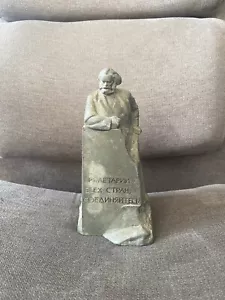 KARL MARX ( MARKS ) BUST USSR FIGURINE METAL VINTAGE Kerbel - Picture 1 of 7