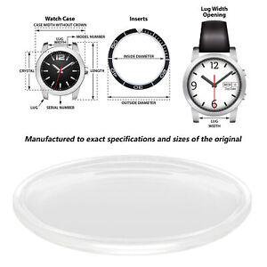 Watch Lens 40.5-43.5mm Sturdy Round Watch Lens Watch Glass(42.0x5.0x1.5mm ) RYZ