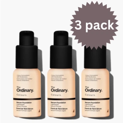 The Ordinary Serum Foundation coverage easy smooth formula SPF15 Make Up 30ml x3 - Image 1 of 3