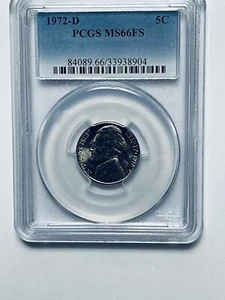 1972-D Jefferson Nickel PCGS MS66FS - Picture 1 of 12