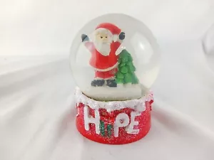 Christmas Snow Globe 2.5” Santa “Hope” Vintage Classic Greenbrier International - Picture 1 of 3