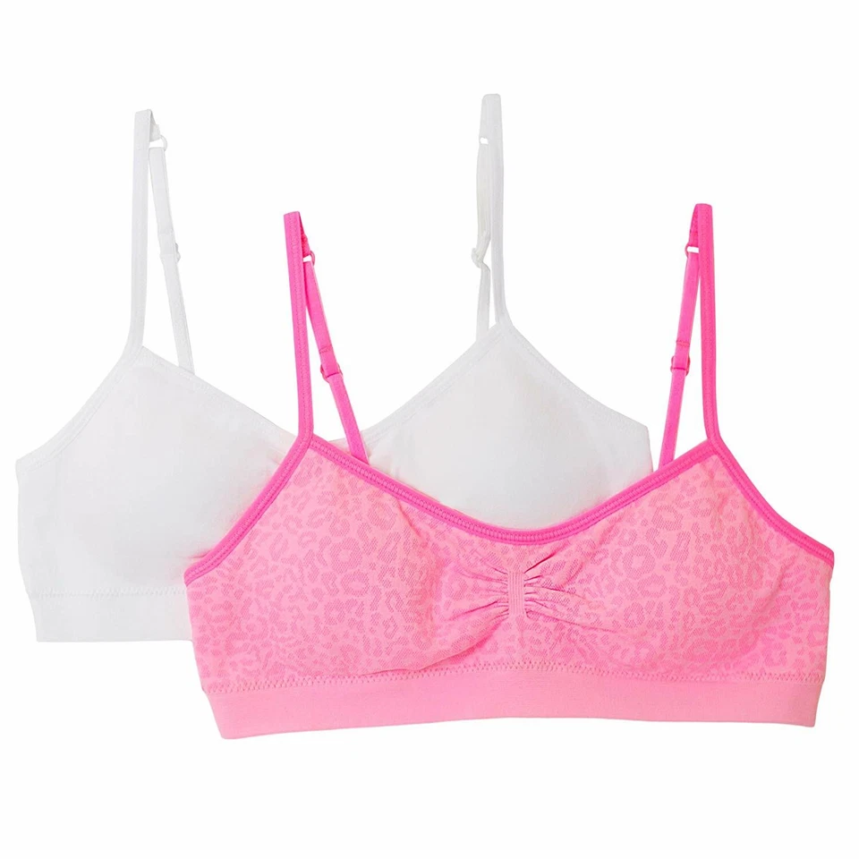 Fruit of the Loom Big Girls Recorte sin costuras con almohadillas modestas (pack de 2) talla 30 Foto 1 de 1