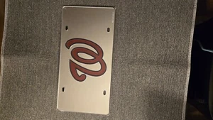 Washington Nationals- MLB Baseball Wincraft Mirrored License Plate - NEW - Picture 1 of 3