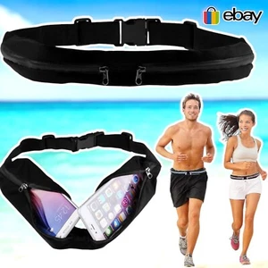 Running Belt Unisex Sports Jogging Phone Keys Mobile Money Bum Bag Waist Travel - Picture 1 of 10