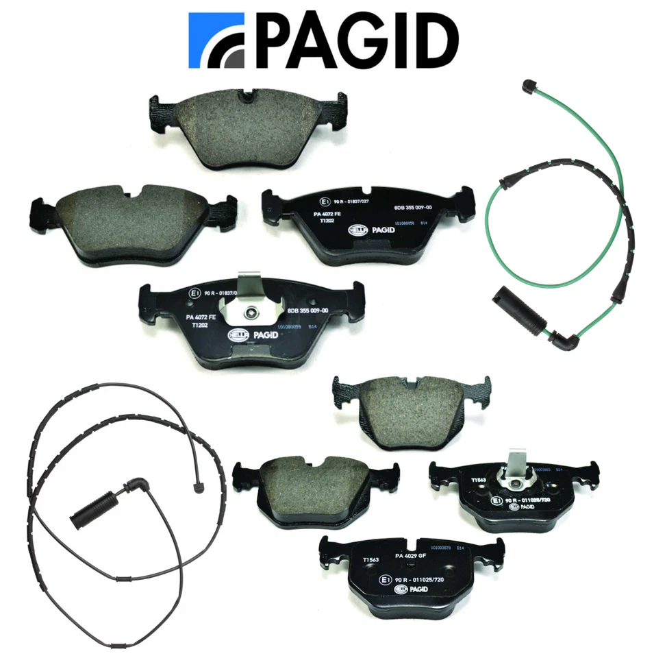 Front Brake Pad & Rear Brake Pad Set Pagid OEM + Sensor for BMW 330i 330Ci 330xi - Image 1 of 1