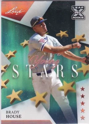 2021 Leaf Young Stars Base #22 Brady House - Nationals Rookie XRC - Image 1 of 2