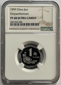 China 1999 1 Jiao coin, NGC PF68 - Picture 1 of 2