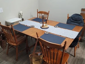 Vintage drop leaf Table and chairs - Picture 1 of 10