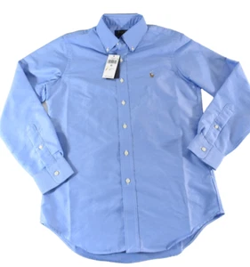 Polo Ralph Lauren Mens Shirt New XS Blue Classic Fit Button Up Performance - Picture 1 of 8