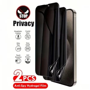 Screen Protector For iPhone 16 16e 15 14 13 12 11 Pro Max XR Anti-Spy Privacy 2x - Picture 1 of 7