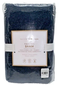 NWT ! Pottery Barn Fave Favorite Tee Standard 1-Sham 26" x 20" Black - Organic - Picture 1 of 4