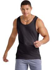 Hanes Men Tank Top Sleeveless Shirt 100% Cotton Lightweight Originals Grey S-2XL