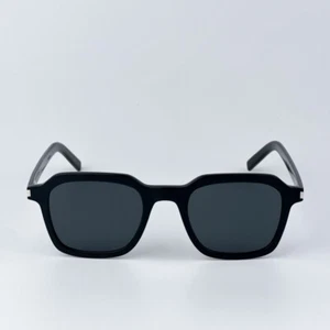 Saint Laurent Men Sunglasses Black Grey Square SL715 SLIM 001 BRAND NEW - Picture 1 of 11