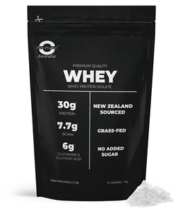5KG 100% WHEY PROTEIN ISOLATE UNFLAVOURED - WPI GRASS-FED - Picture 1 of 3