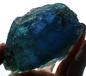 1622Ct Aquamarine Super Santa Maria Blue Crystal Facet Rough Specimen YHLA8 - Picture 1 of 4