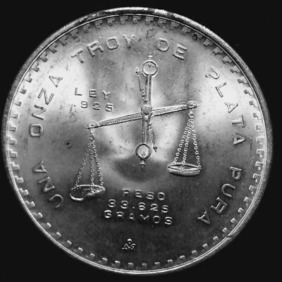 Mexico 1980 Una Onza Plata Pura  1024-246 - Image 1 of 4