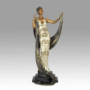 La Coquette"" Edizione Limitata Scultura in Bronzo di Erté - circa 1986 - Foto 1 di 11