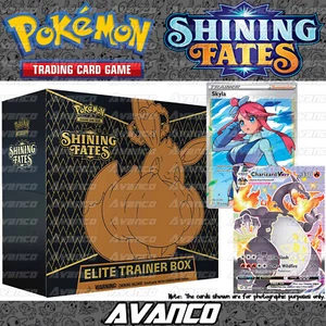 Pokemon TCG Shining Fates Elite Trainer Box Champions Charizard Kayla Lapras ETB - Picture 1 of 10