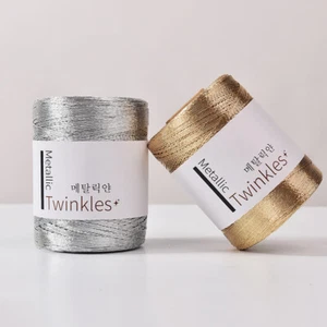 1 Roll, Metallic Twinkle Yarn - 1mm Thick, Polyester & Rayon Blend _wa - Picture 1 of 13