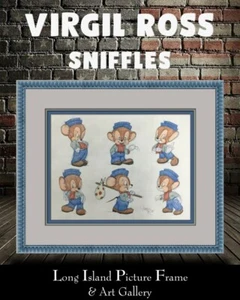 Virgil Ross Original Signed Model Sheet Drawing SNIFFLES Custom Framed I - Picture 1 of 7