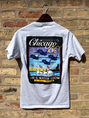 Vintage Chicago Air & Water Show 50th Anniversary T-Shirt 2008 Small - Image 1 of 3