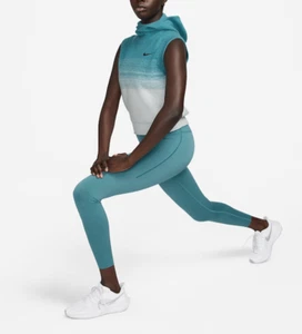 Nike Women Noise Aqua Run Division Hooded Running Wool Blend Top Size S NWT 120$ - Picture 1 of 7