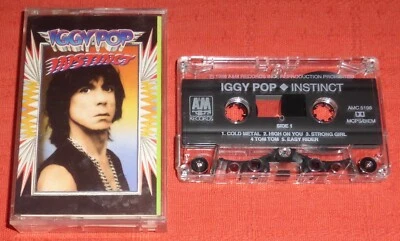 IGGY POP - UK CHROME CASSETTE TAPE - INSTINCT - Image 1 of 4