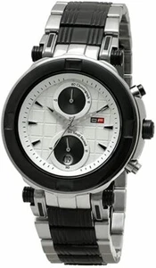 D.Factory Chronograph Silvertone & Black Mens Watch DFU016SWI - Picture 1 of 1