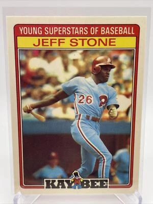 1986 Topps Kaybee Jeff Stone Baseball Card #30 Mint FREE SHIPPING - Image 1 of 3