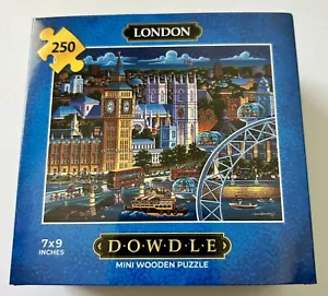 Londres - Mini Rompecabezas de Madera Dowdle, 7" x 9" 250 Piezas Ciudades Europeas. - Imagen 1 de 5