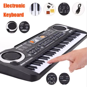 61 Key Electronic Piano Keyboard Digital Children Electric Music Set +Microphone - Picture 1 of 12