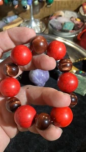 RED TIGER EYE POWER BRACELET HANDMADE BY AQUARIUS CRYSTAL COMPANY - Picture 1 of 7