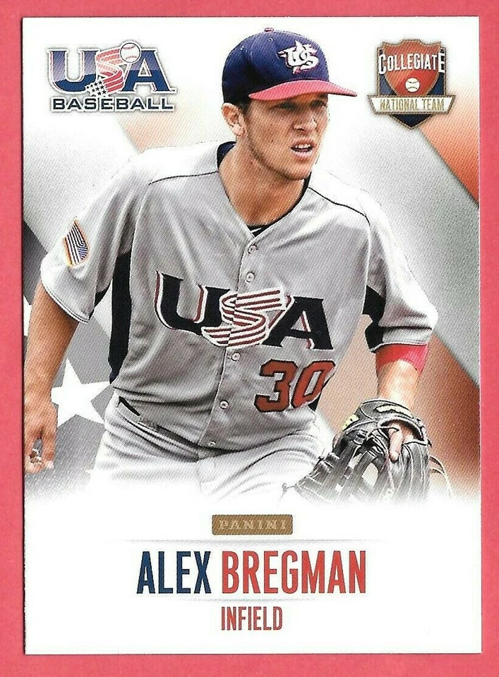 2014 Alex Bregman Panini USA Baseball Rookie - Houston Astros - Image 1 of 1