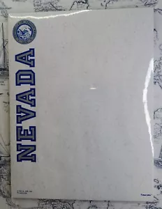 Papel estacionario vintage de cartas universitarias de la Universidad de Nevada Reno UNR de la década de 1980 nuevo en stock - Imagen 1 de 2