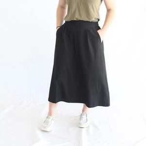 NWT Inherit Briar A-Line Long Midi Black Sport Skirt Size 4XL Modest Pockets - Picture 1 of 13