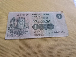 1979 Scotland Clydesdale Bank Limited One Pound Paper Note - Picture 1 of 6